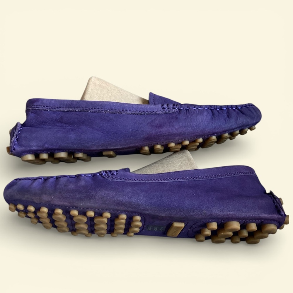 Coach Nancy Nubuck Violet Driving Loafers 8.5 EUC - Picture 5 of 8